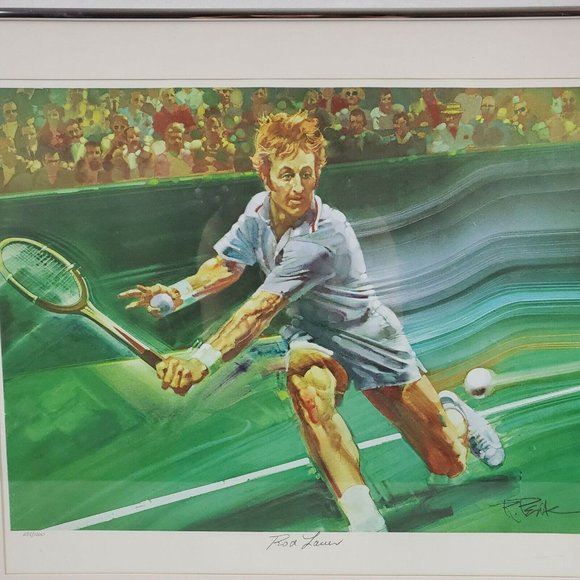 Robert Peak Print Rod Laver Sports Illustrated Living Legends Lithograph Signed - Picture 11 of 11